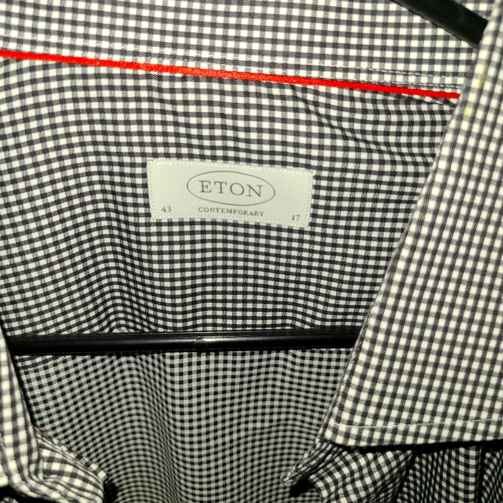 Black and white button up shirt